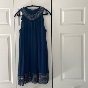 Navy blue, short dress